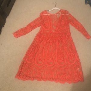 Coral lace jens pirate booty dress by free people